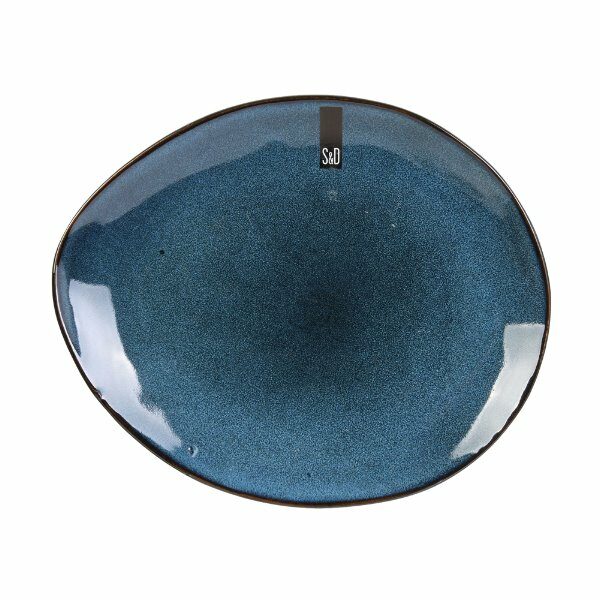 Assiette galet 22*18 AU GRES DU TEMPS - lot de 6 -CDISTR