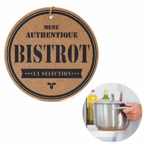 Dessous de plat liege aimante rond BISTROT - CDISTR