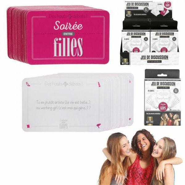Jeu de cartes debat soiree filles x54 - CDISTR