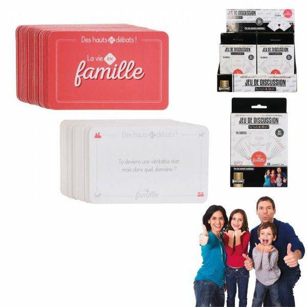 Jeu de 54 cartes debat soiree famille - CDISTR