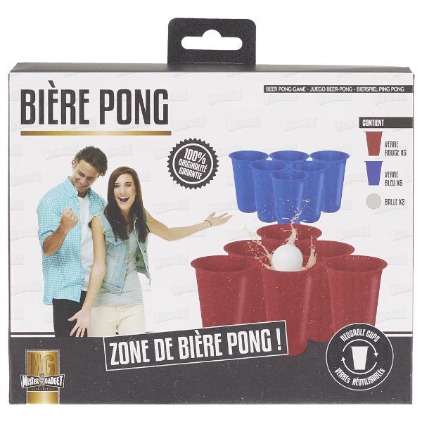 Jeu a boire biere pong avec verres reutilisables - CDISTR - Ballou