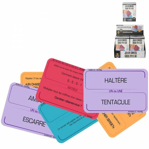 Jeu de 60 cartes theme casse tete - CDISTR