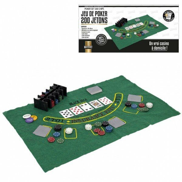 Jeu de poker avec 200 jetons - CDISTR