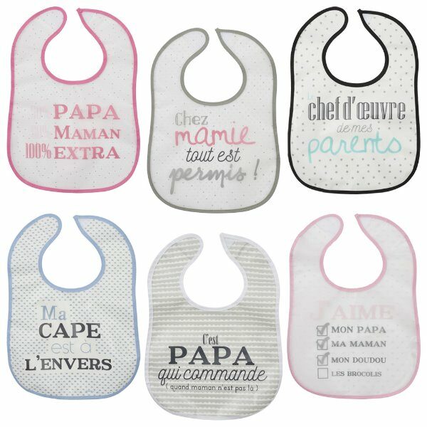 Bavoir plast personnage - CDISTR