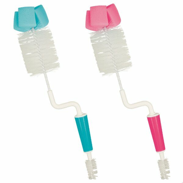 Goupillon rotatif embout eponge rince tetine - CDISTR