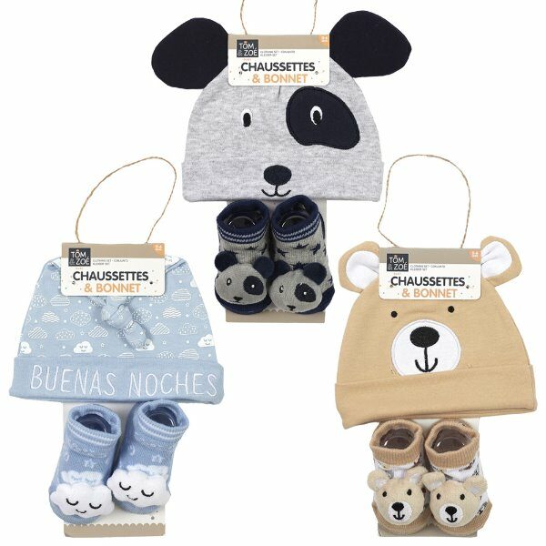 Chaussettes + bonnet bebe garcon - CDISTR
