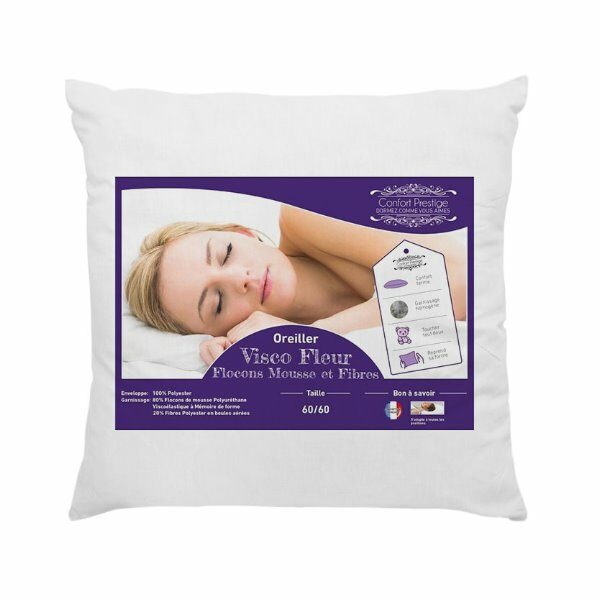 Oreiller 45X75 a memoire de forme VISCOFLEUR MOLLYFLEX 45X75