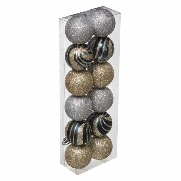 Set de 12pcs boules de noel 40mm RANDO - ATM