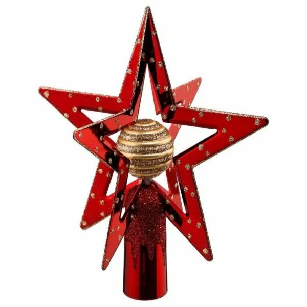 Cimier sapin 3D etoile + boule - ATM