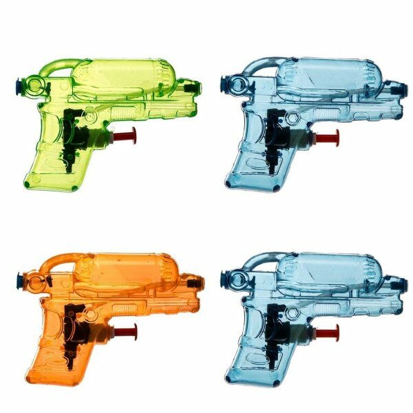 Lot de 4 mini pistolets transparents - TOY