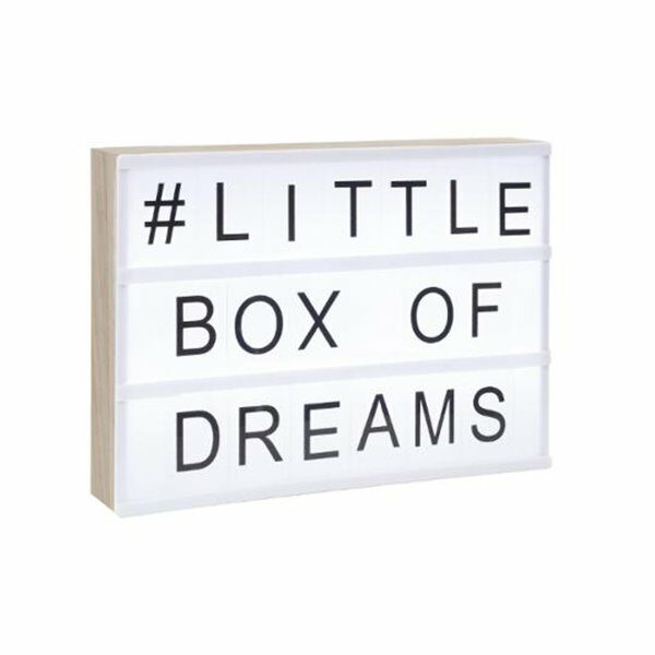 Boite lumineuse en bois A4 - ATM