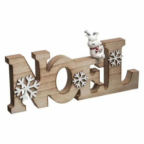 Objet mot bois noel flocon 30cm - ATM