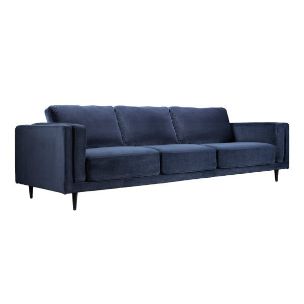 Canapé 3P bleu gris BETTY - AQN