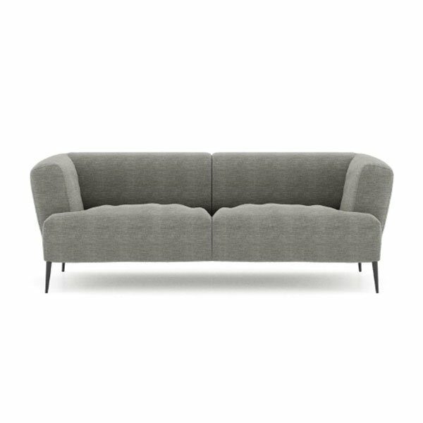 Canapé 3P bleu gris MAGDA - AQN