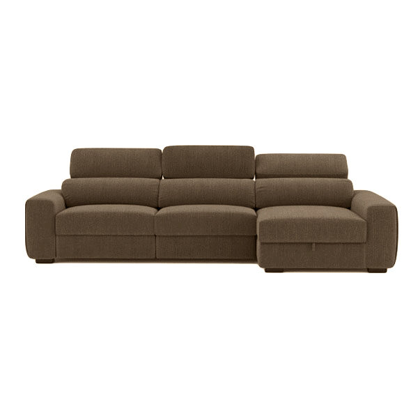 Canapé d'angle marron DUKE - AQN