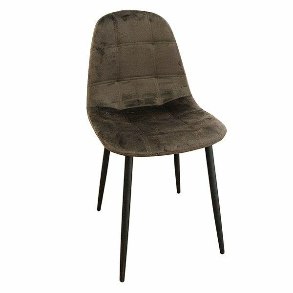Chaise marron VELVET - PLS