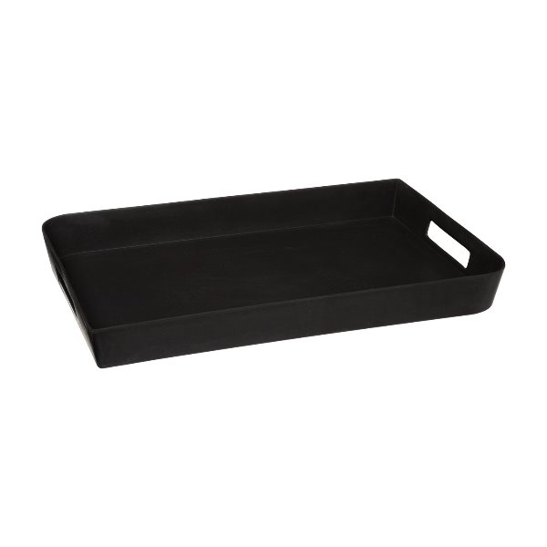 Plateau melamine 45x30cm charbon - FSS
