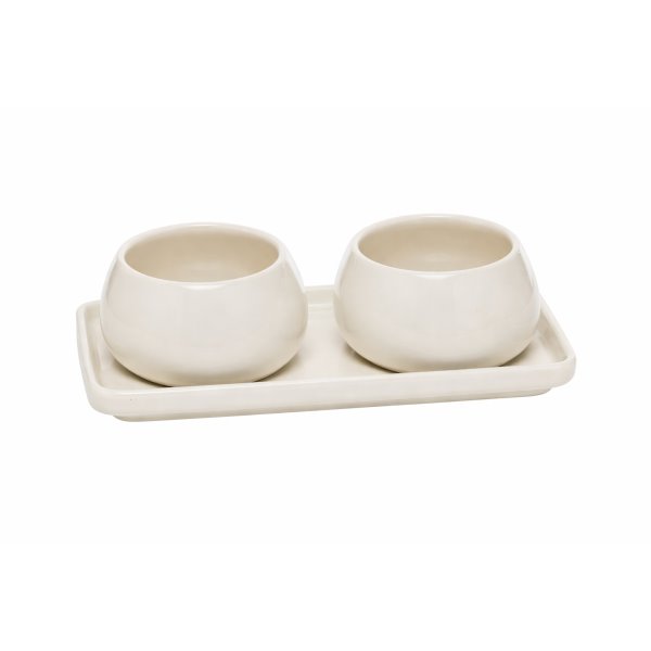 Set aperitif nora 3p, blanc